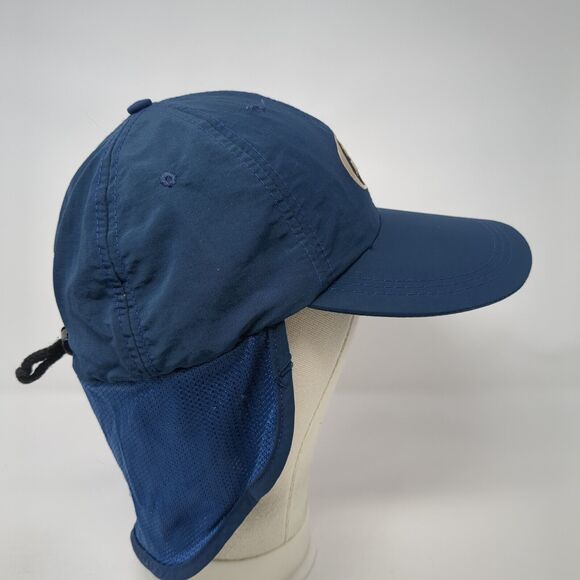 Unbranded Trapper Hat Blue One Size Adjustable Drawstring Ear Flaps 6 Panel - Picture 5 of 8